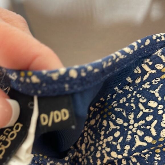 Bond-Eye Australia Nip Tuck Tummy Control Navy/Gold Bathing Suit. Size 12. - Picture 11 of 13